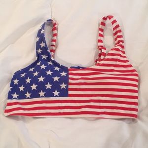 American flag bikini top